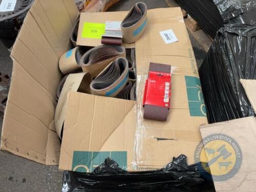 Pallet of sand paper