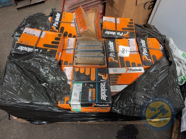 Pallet of paslode IM350 nails