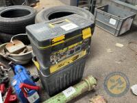 Tool box on wheels and tools