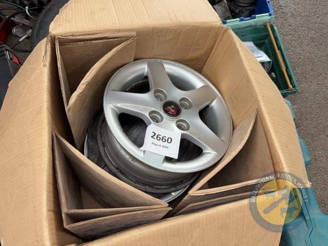 4x 13 inch alloys for fiesta