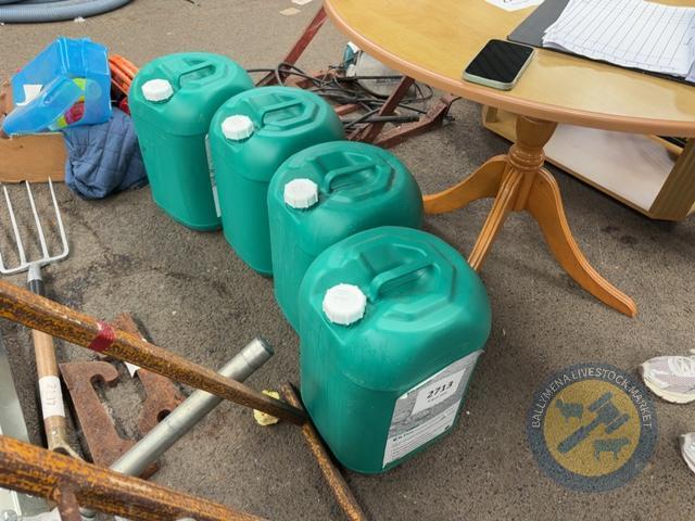 4 green drums