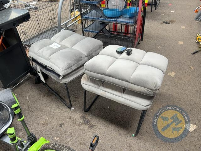 2 massage chairs