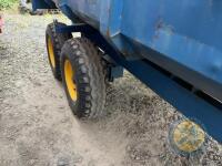 Collins 13x7'6 twin axle tipping trailer. Good tyres & ram - 5