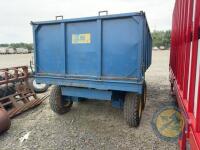 Collins 13x7'6 twin axle tipping trailer. Good tyres & ram - 6