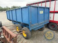 Collins 13x7'6 twin axle tipping trailer. Good tyres & ram - 8