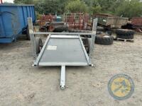9x5 Single axle galvanised frame flat trailer - 2