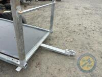 9x5 Single axle galvanised frame flat trailer - 4