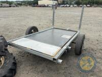 9x5 Single axle galvanised frame flat trailer - 5