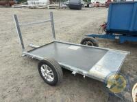 9x5 Single axle galvanised frame flat trailer - 6