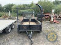 8x4 twin axle car trailer. Jockey wheel & lights working - 2