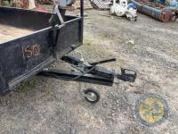 8x4 twin axle car trailer. Jockey wheel & lights working - 4