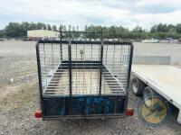 8x4 twin axle car trailer. Jockey wheel & lights working - 6