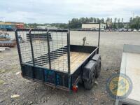 8x4 twin axle car trailer. Jockey wheel & lights working - 7