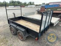 8x4 twin axle car trailer. Jockey wheel & lights working - 8