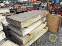 x4 7'1 concrete slabs x 3ft 3.5ft wide - 2