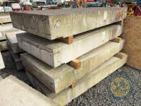 x4 7'1 concrete slabs x 3ft 3.5ft wide - 3