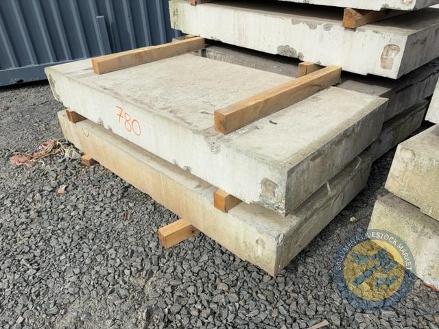 x2 7'1 concrete slabs x aprrox 3ft 3.5 wide