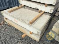 x2 7'1 concrete slabs x aprrox 3ft 3.5 wide - 2