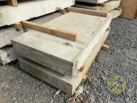 x2 7'1 concrete slabs x aprrox 3ft 3.5 wide - 3