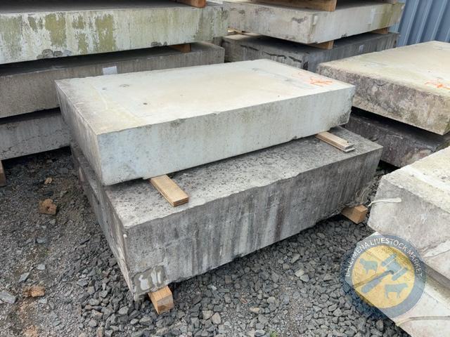 x2 concrte slabs 4'11 long x 2'9 wide