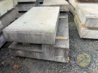 x2 concrte slabs 4'11 long x 2'9 wide - 3