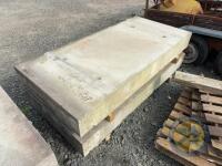 approx 7.5 ft long x 3' 3.5 wide x2 concrete slabs - 2