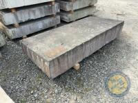 x1 7' long x 3.5 ft wide sloping concrete slab