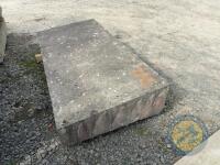 x1 7' long x 3.5 ft wide sloping concrete slab - 2