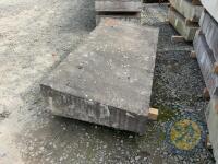 x1 7' long x 3.5 ft wide sloping concrete slab - 3