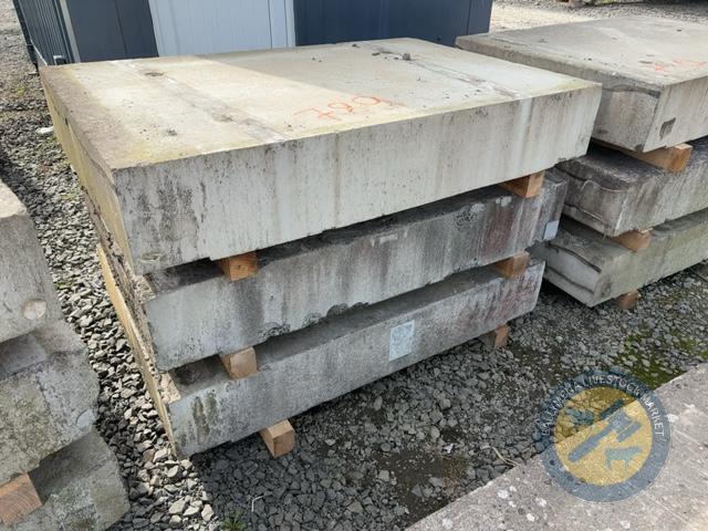 x3 4'11 long x 3' 3.5 wide concrete slabs