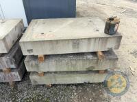 x3 4'11 long x 3'3.5 wide concrete slabs - 2
