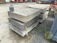 x3 4'11 long x 3'3.5 wide concrete slabs - 3