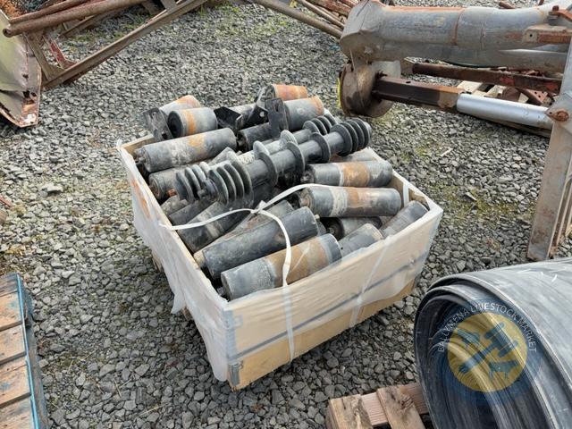 Box of steel rollers