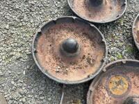 2x cast iron mexican hat pig feeders - 2