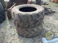 2x 440/65 R24 good year tyres - 3
