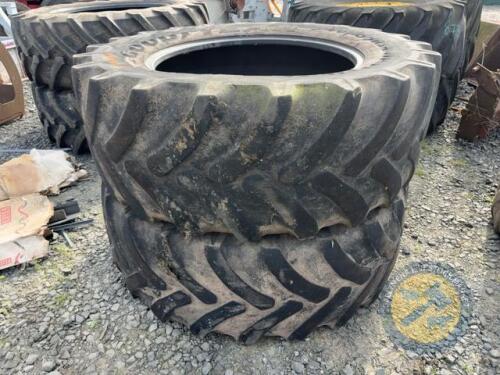 2x 540/65 R34 good year tyres