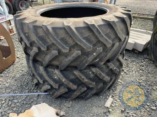 2x 540/65 R38 Trelleborg tyres