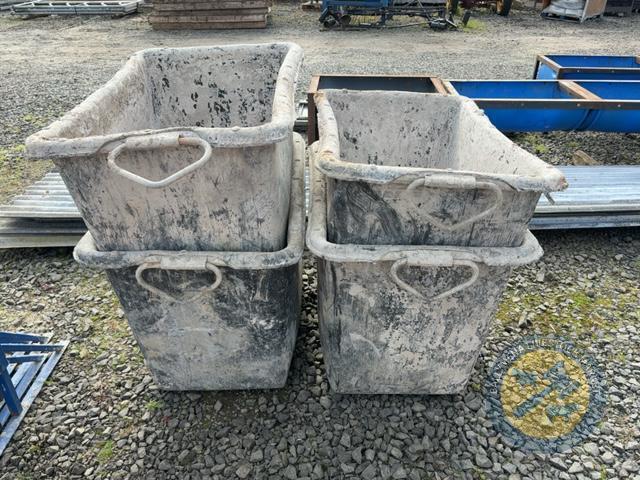4x mortar tubs