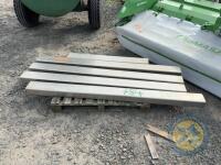 4x lengths of stainless steel box section - 2