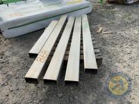 4x lengths of stainless steel box section - 3
