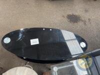 oval glass TV unit - 2