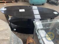 oval glass TV unit - 3