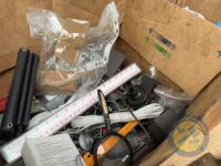 2x box lots plugs, hinges etc - 4