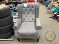 Gray arm chair