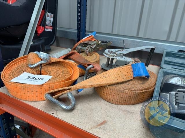3x 5 tonne ratchet straps