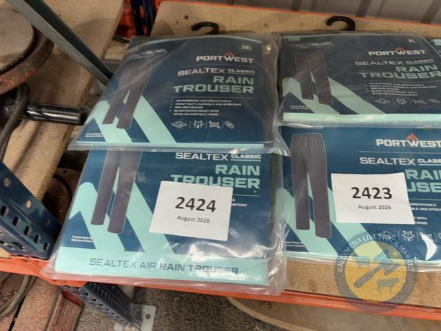 2 pair of water proof trousers 3XL