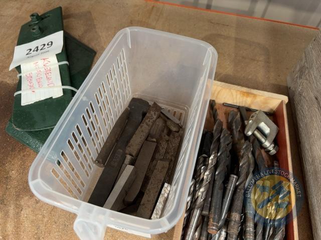 box of tool steel & holder