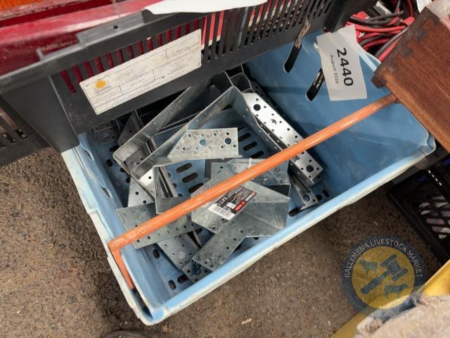 box of metal fixings