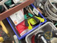 Box of hedge shears & work gloves - 2
