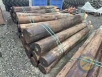 10x 8ft telegraph pole strainers